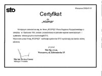 Certyfikat STO